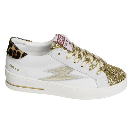 MAYA Blanc Léopard, Baskets Mode Semerdjian