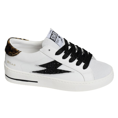 MAYA Blanc Noir, Baskets Mode Semerdjian