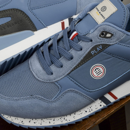 CHAMONIX 1914 Bleu Ciel, Baskets running Serge Blanco