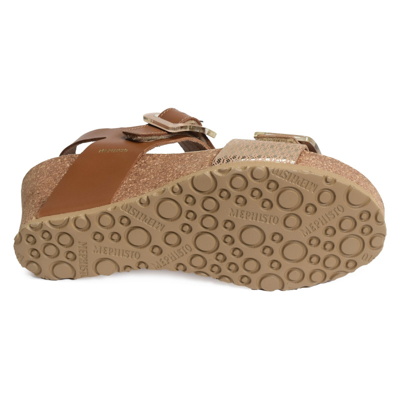 LISSIA Camel, Sandales compensées Mephisto
