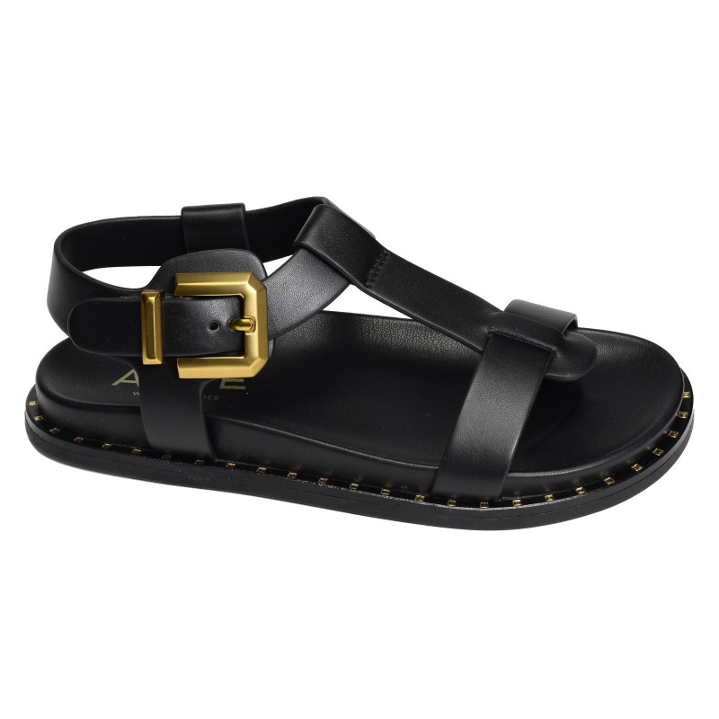 ISABELLA 5576 Noir, Sandales plates Alpe