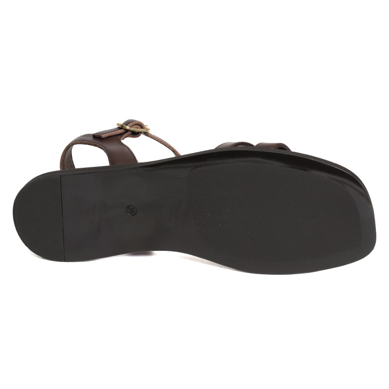 SHEILA 5594 Marron, Sandales plates Alpe