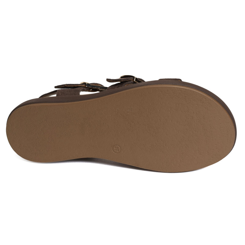 A96046 Chocolat, Nu-Pieds à plateforme Inuovo