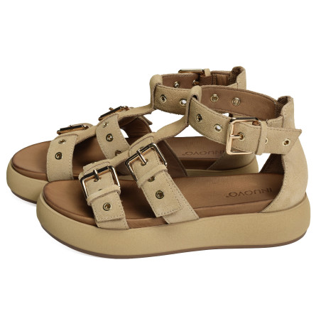 A96073 Camel, Nu-Pieds à plateforme Inuovo