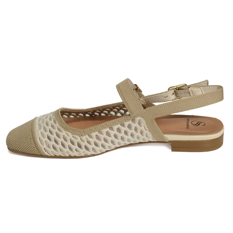 BELLA 75018 Camel Beige, Slingback Miss Elastic