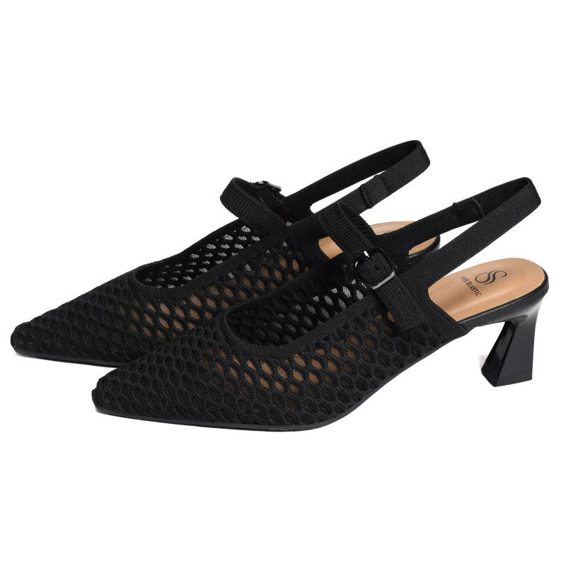 FLOW 75060 Noir, Slingback Miss Elastic