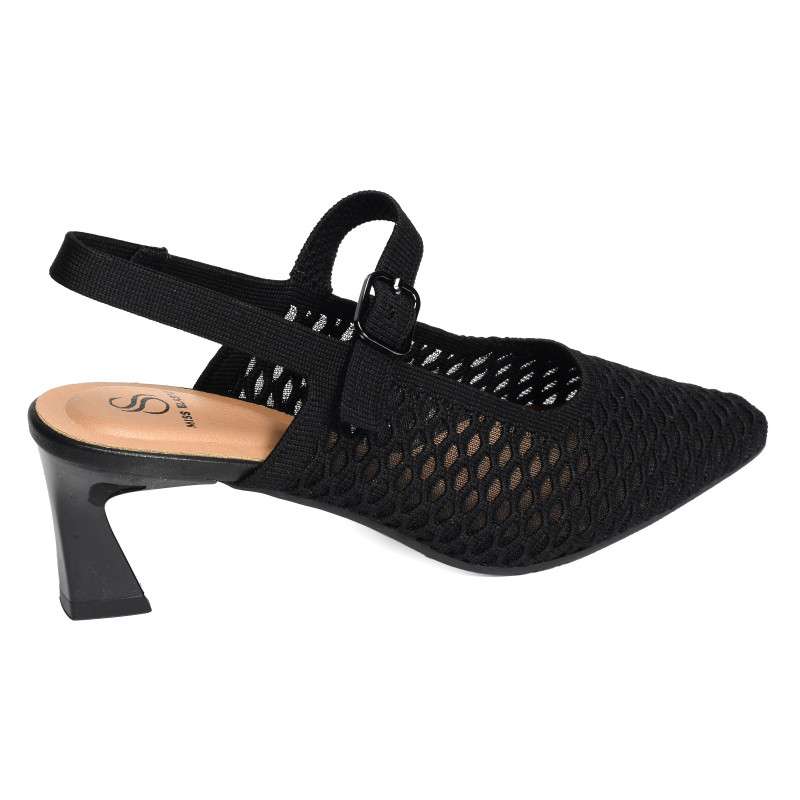 FLOW 75060 Noir, Slingback Miss Elastic