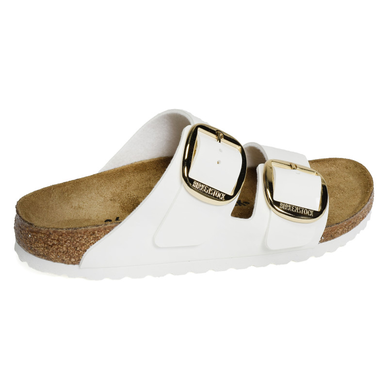 ARIZONA BIG BUCKLE BF Verni Blanc, Mules Birkenstock