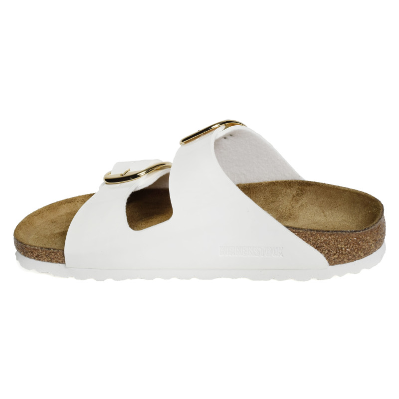 ARIZONA BIG BUCKLE BF Verni Blanc, Mules Birkenstock