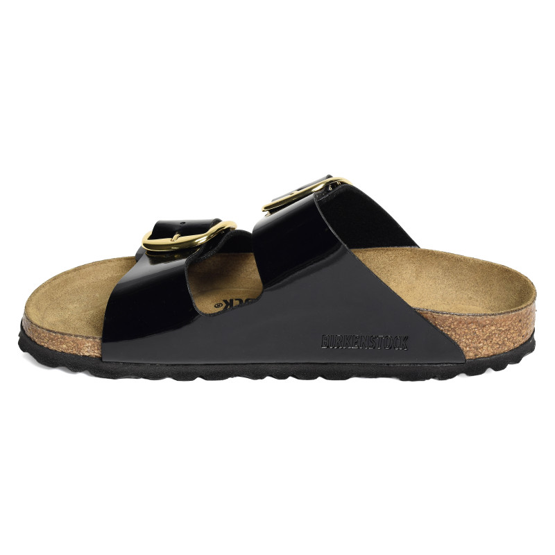 ARIZONA BIG BUCKLE BF Verni Noir, Mules Birkenstock