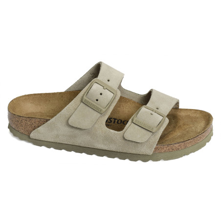 ARIZONA SUEDE W Kaki Beige, Mules Birkenstock