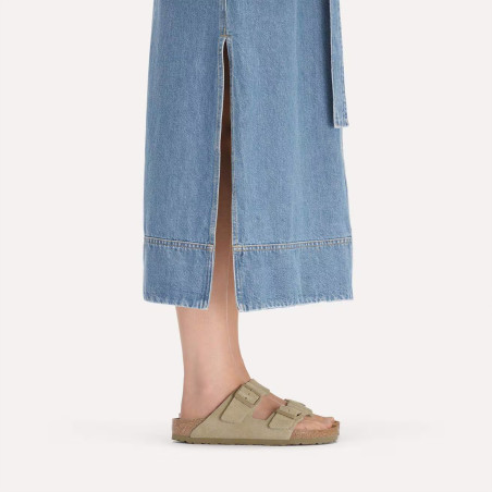 ARIZONA SUEDE W Kaki Beige, Mules Birkenstock