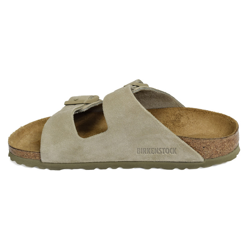 ARIZONA SUEDE W Kaki Beige, Mules Birkenstock