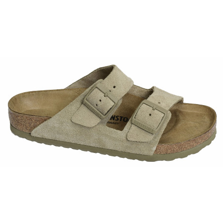 ARIZONA SUEDE Kaki Beige, Mules Birkenstock