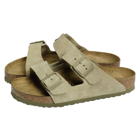ARIZONA SUEDE Kaki Beige, Mules Birkenstock