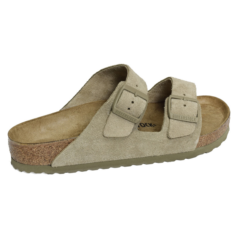 ARIZONA SUEDE Kaki Beige, Mules Birkenstock