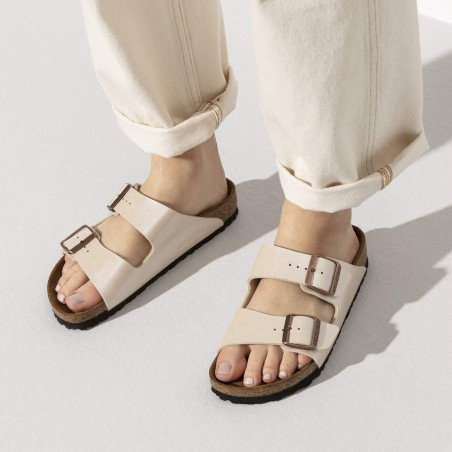 ARIZONA W Ecru, Mules Birkenstock