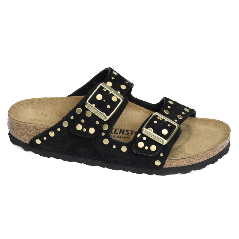 ARIZONA RIVET Noir, Mules Birkenstock