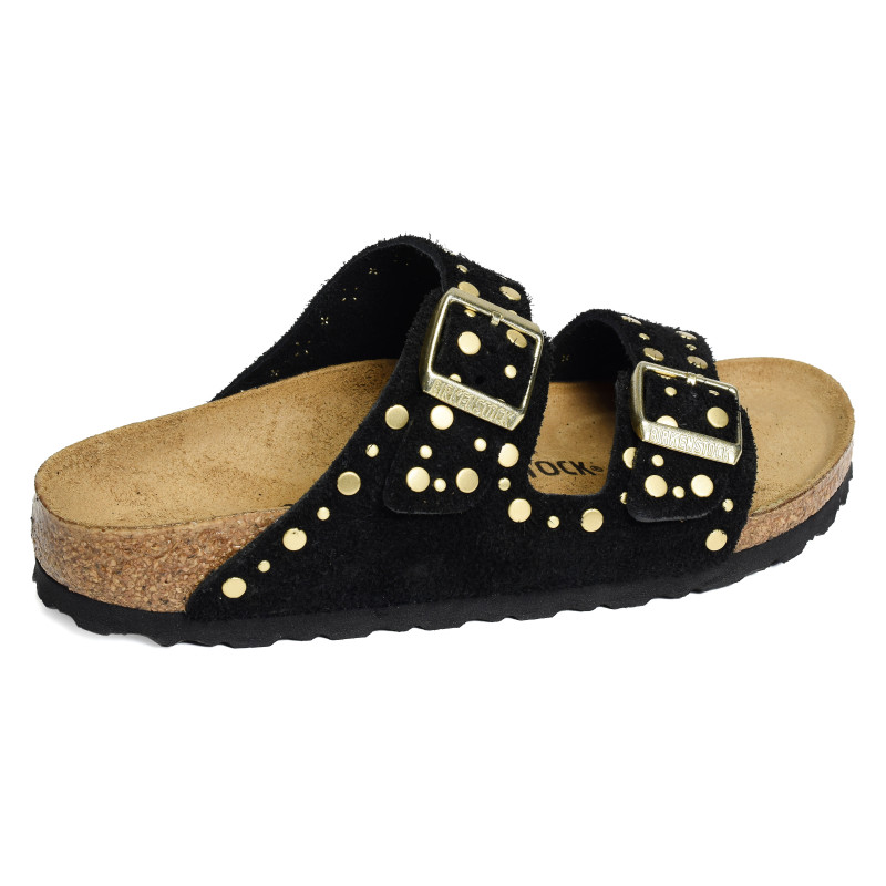 ARIZONA RIVET Noir, Mules Birkenstock