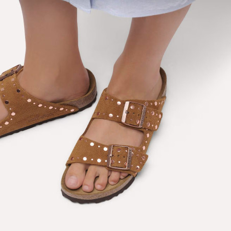 ARIZONA RIVET Camel, Mules Birkenstock
