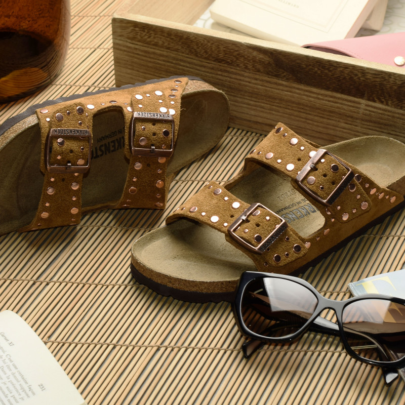 ARIZONA RIVET Camel, Mules Birkenstock