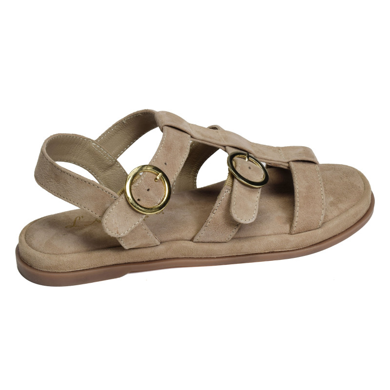SH3312 Beige, Sandales plates Atelier Tropézien