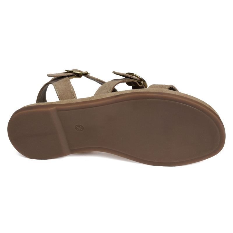 SH3312 Beige, Sandales plates Atelier Tropézien