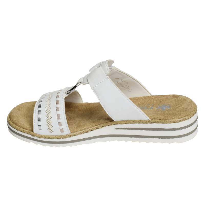 V0636 Blanc, Mules Rieker