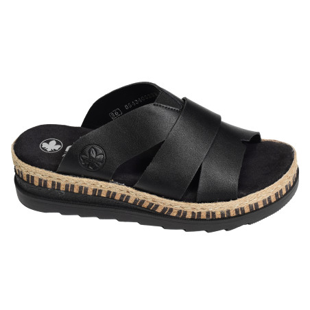 V7989 Noir, Mules Rieker