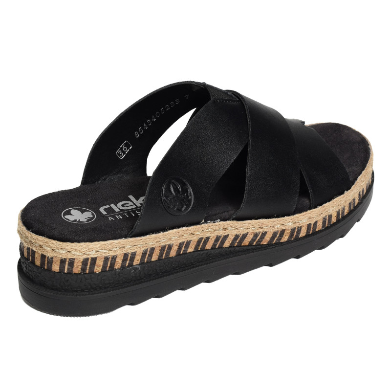 V7989 Noir, Mules Rieker