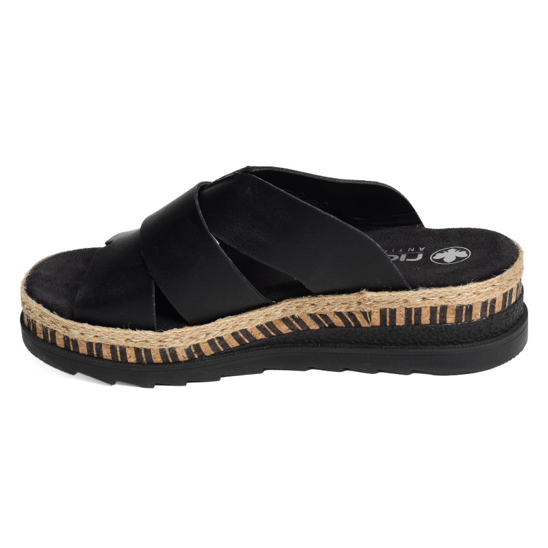 V7989 Noir, Mules Rieker