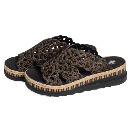 V7992 Marron, Mules Rieker