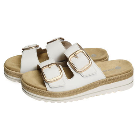 D0Q66 Blanc, Mules Remonte