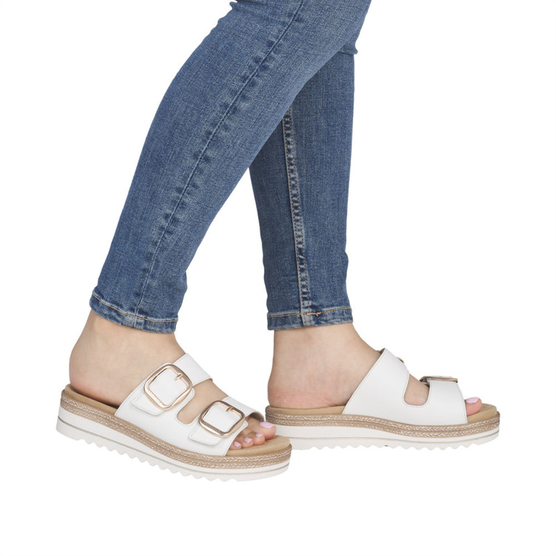 D0Q66 Blanc, Mules Remonte