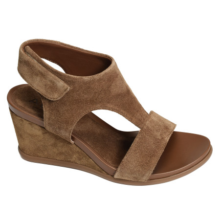 YARA 5614 Camel, Sandales compensées Alpe