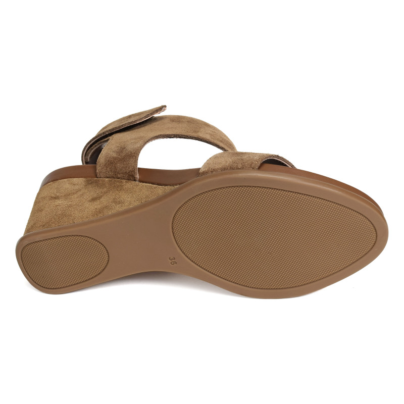 YARA 5614 Camel, Sandales compensées Alpe