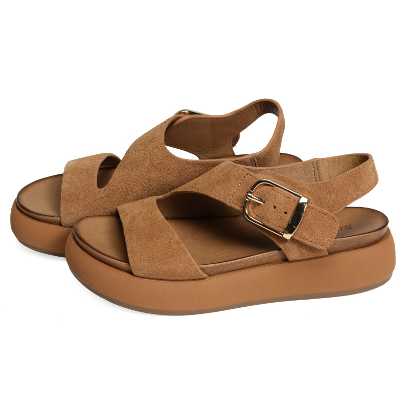 A96064 Marron, Nu-Pieds à plateforme Inuovo