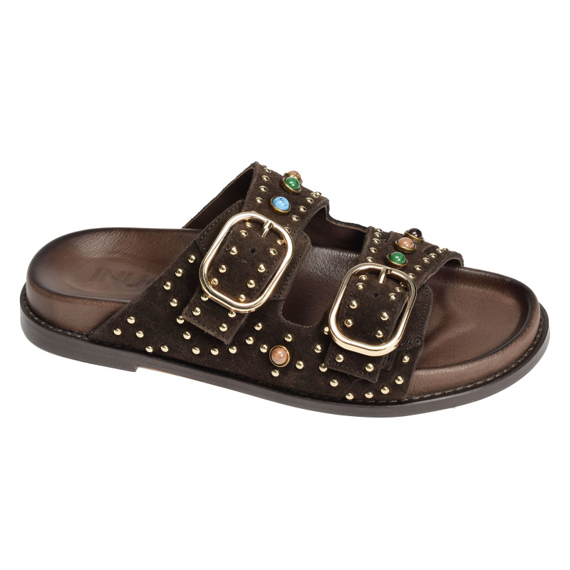 D51049 Chocolat, Mules Inuovo