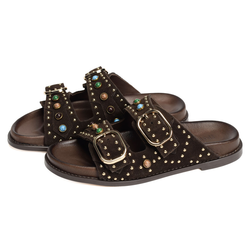 D51049 Chocolat, Mules Inuovo