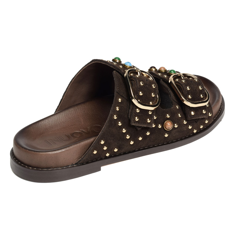 D51049 Chocolat, Mules Inuovo