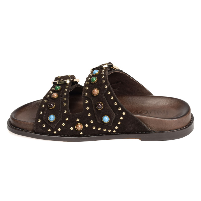 D51049 Chocolat, Mules Inuovo