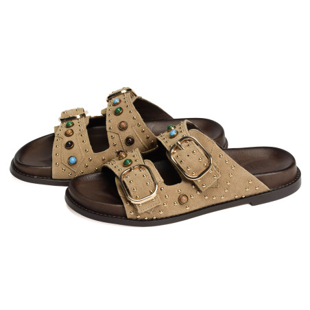 D51049 Tan, Mules Inuovo