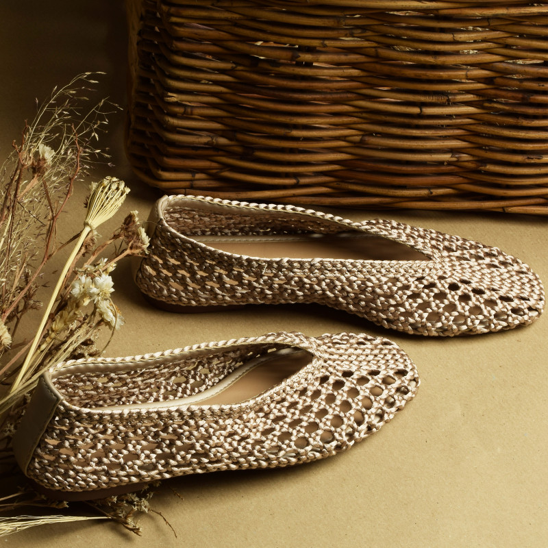 YTA009 Champagne, Ballerines Inuovo