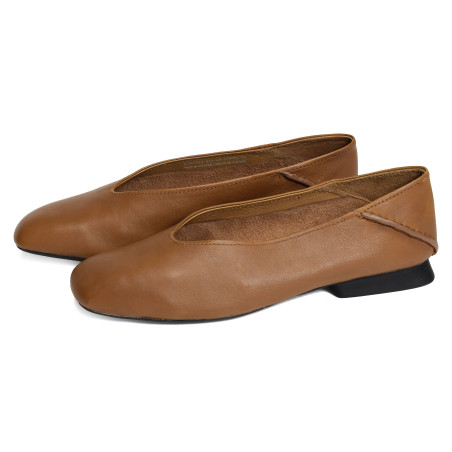 CASI MYRA K201253 Camel, Ballerines Camper