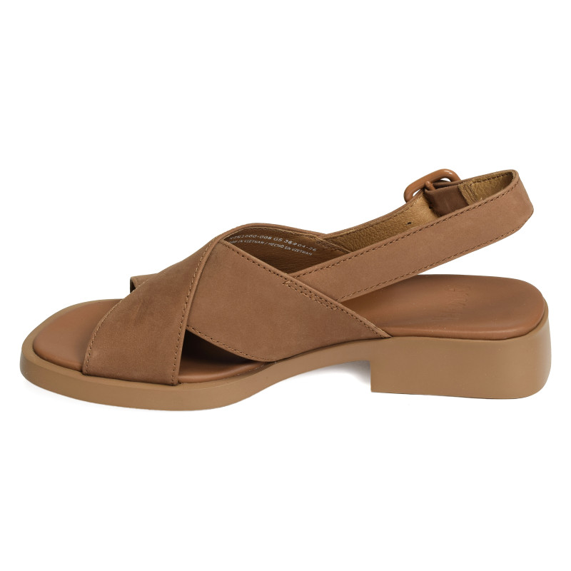 DANA K201600 Camel, Sandales plates Camper