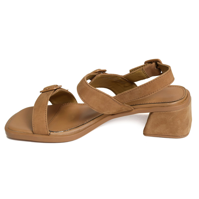 KORA K201739 Camel, Nu-Pieds à talon Camper