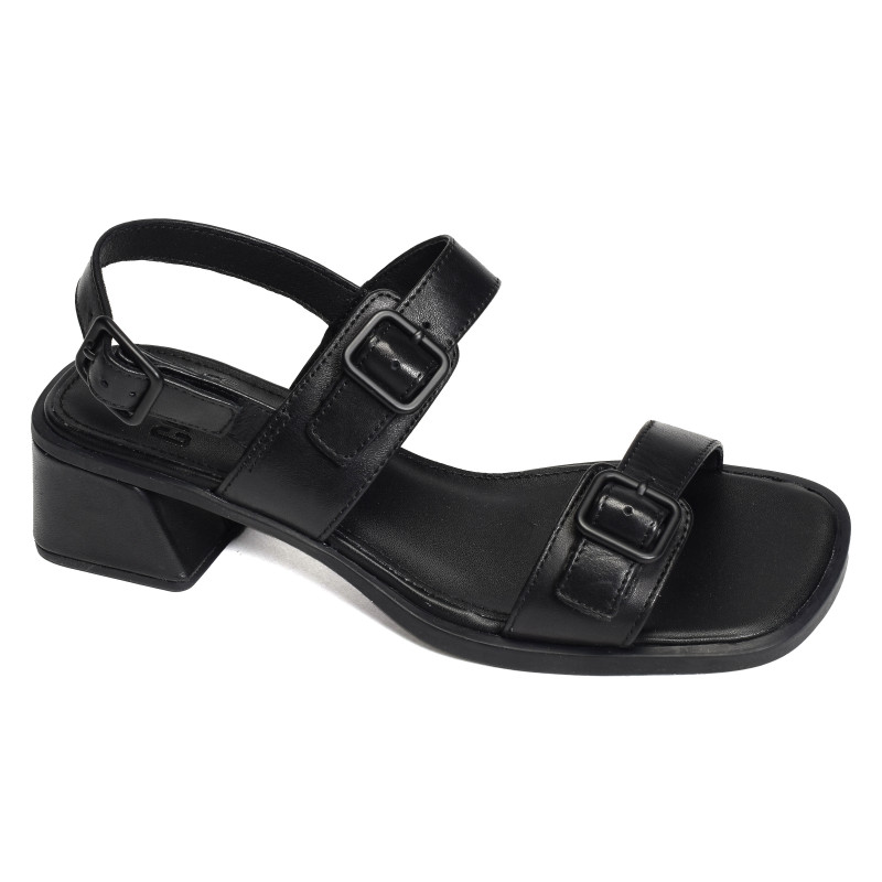 KORA K201739 Noir, Nu-Pieds à talon Camper