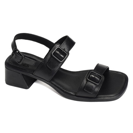 KORA K201739 Noir, Nu-Pieds à talon Camper