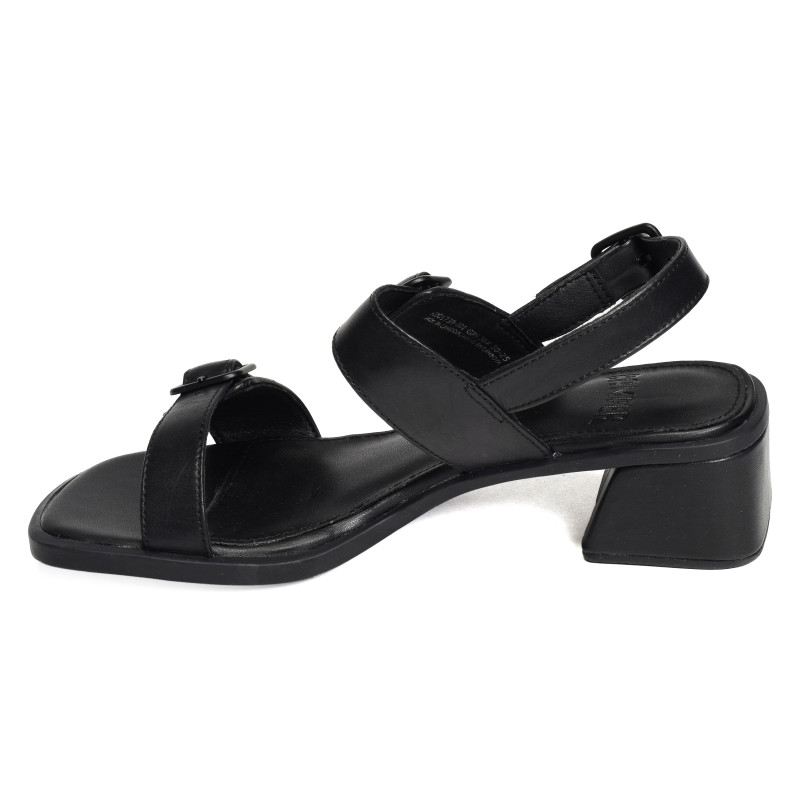 KORA K201739 Noir, Nu-Pieds à talon Camper