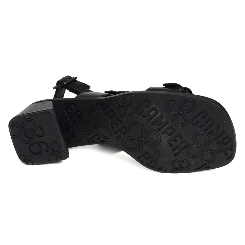KORA K201739 Noir, Nu-Pieds à talon Camper